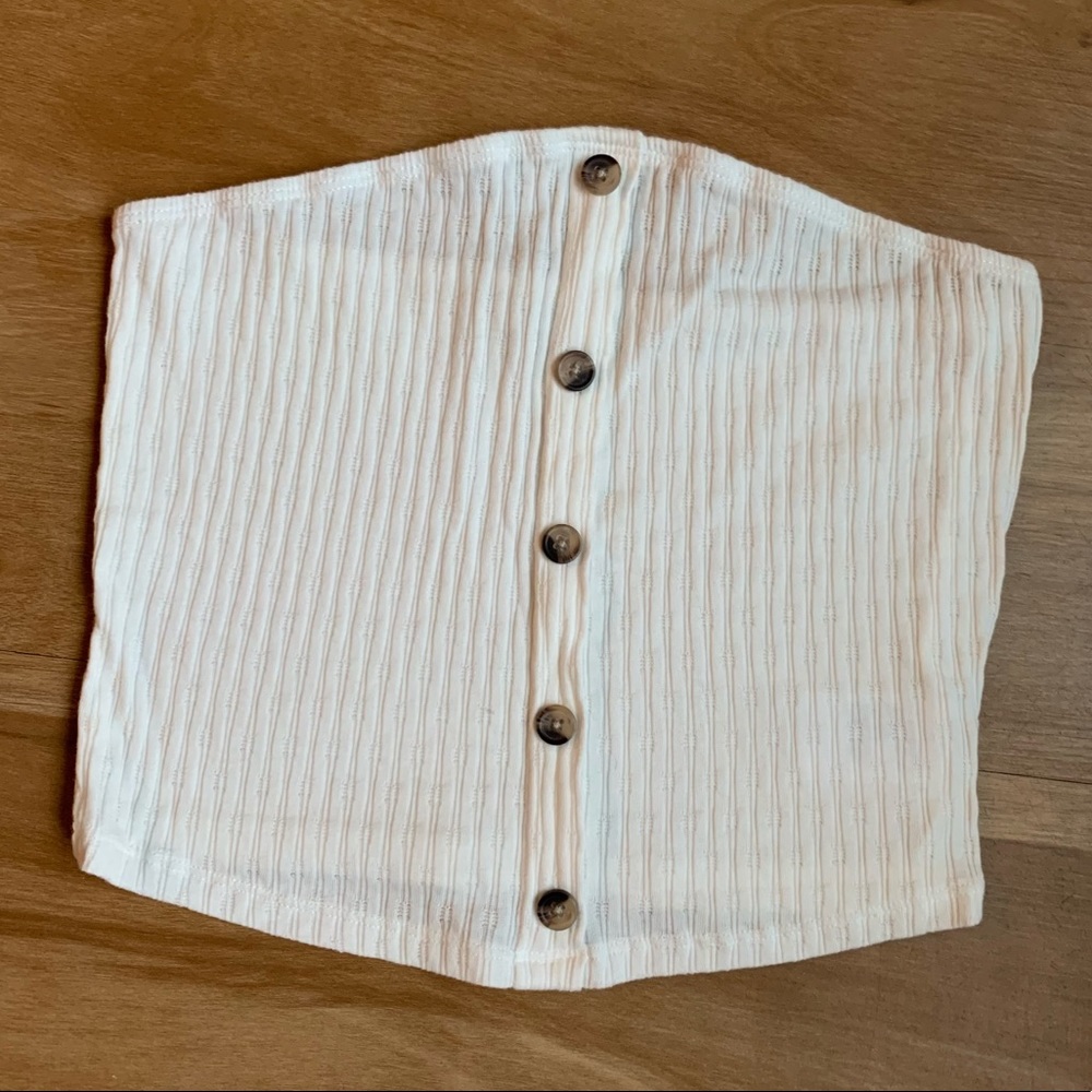 AEO - nwot white tube top - size S